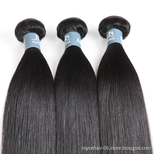 Top grade Luxury Unprocessed Brazilian Virgin Remy Human Hair Extension 32- 40 inch Long Straight Hair Long Lasting